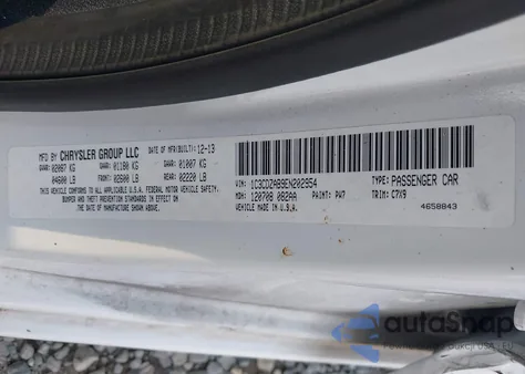 2014 Dodge Avenger Se z USA, uszkodzony, nr VIN 1C3CDZAB9EN202954